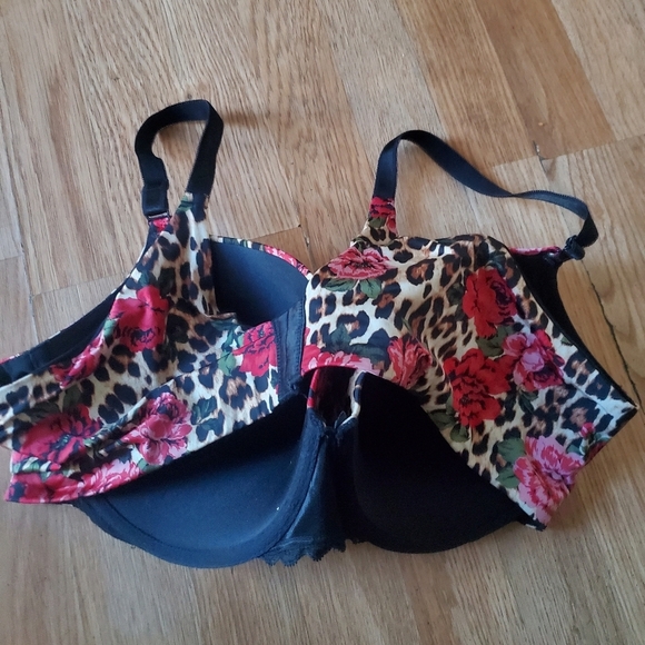 Torrid Curves Animal Print Floral Womans 44C Bra - Picture 3 of 6